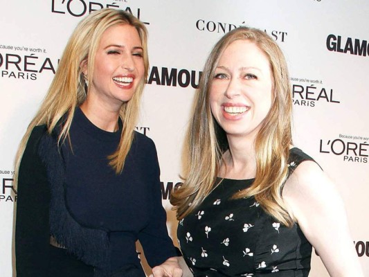 Aunque sus padres son rivales políticos, Ivanka Trump y Chelsea Clinton son verdaderas amigas