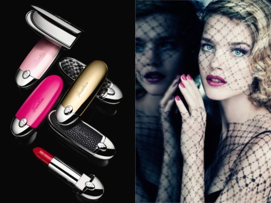 Voilette de Madame Collection. De la selección otoño del 2013, es algo difícil de resistir. Guerlain se caracteriza por su concepto seductor y clásico y esta colección es un homenaje a la elegancia un tono frío pero con potencial. La marca ha lanzado ahora una carcasa personalizada para todos su labiales así que puedes aprovechar y adquirirlo en un diseño más sofisticado a un precio aproximado de 33 dólares
