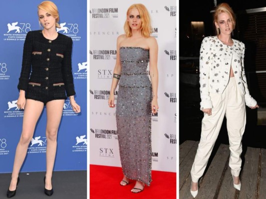 Looks de Kristen Stewart durante gira de prensa de Spencer