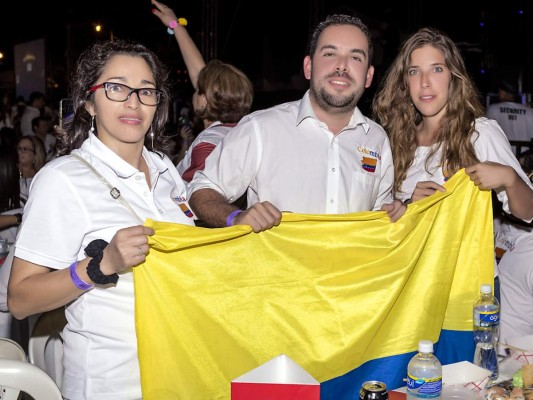 Diana Ovalle, Paulo y Laura Rodríguez, de Colombia.