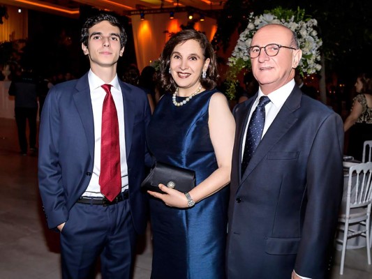 Emilio, Marlen y Nicolás Chahín.