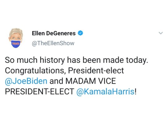 ¡Así celebraron los famosos el triunfo de Joe Biden!