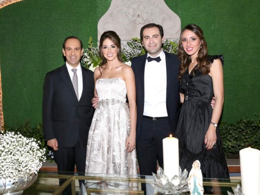 Andrés, Daniela, Oscar y Pamela Kafati