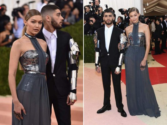 Gigi Hadid en Tommy Hilfiger y Zayn Malik en Versace