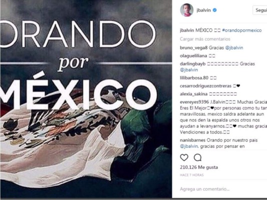 El ídolo urbano JBalvin no quiso pasar por alto sus mejores deseos para México uno de sus países consentidos