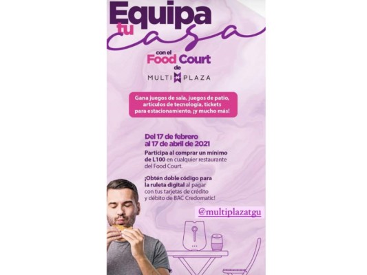 Multiplaza ofrece una amplia lista de opciones de restaurantes en los que podrás disfrutar de un ambiente agradable y por supuesto de deliciosa comida, bajo todas las medidas de bioseguridad, tanto en Tegucigalpa como San Pedro Sula.