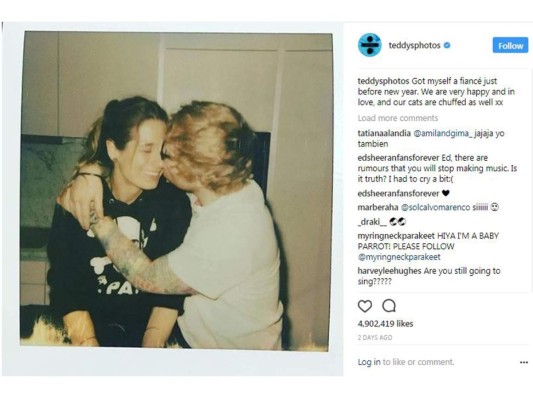 Ed Sheeran comprometido