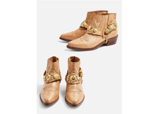 Botines de Cowboy por TopShop lo puedes encontrar online y son muy chic para el invierno