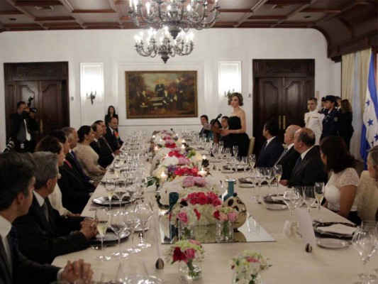 Honduras: Una cena con Letizia en Casa de Gobierno