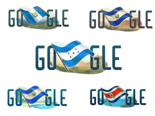 Estos son los doodles que Google creó con motivo del 194 aniversario de Independencia de Centroamérica. Cada uno destaca la bandera del país que representa y un aspecto de la naturaleza de la región.