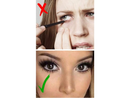 Un error que también debe de estar en tu lista de no cometer es utilizar delineador en la parte interna del ojo, este simplemente lo que hará es que se vea más pequeño, lo mejor es que hagas un delineado de gato haciendo tu mirada más sensual.