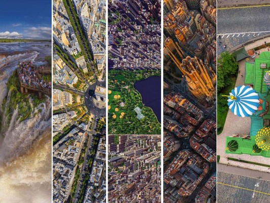 Grandes ciudades vistas desde el cielo