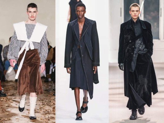Faldas, una de las prendas favoritas de los hombres en 2021
