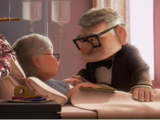 5. Up<br/>Cinco minutos le bastó a Pixar para hacernos llorar en lágrima viva. Carl se despide de Ellie después de una maravillosa vida juntos y sin duda todos compartimos su dolor.