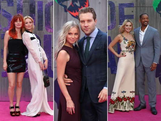 Londres: Georgia May Jagger y Clara Paget / Jay Courtney y Mecki Dent / Margot Robbie y Will Smith