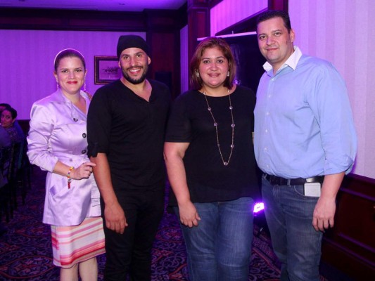 Carolina Muñoz, el chef Nuno Grullon, Isabel Díaz y Leonardo López.