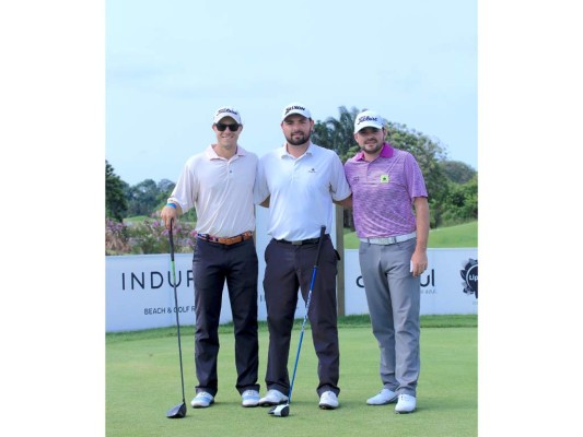 Charles Cote, de Cánada, Derek Tolan de Estados Unidos y Marcelo Rozo de Colombia.