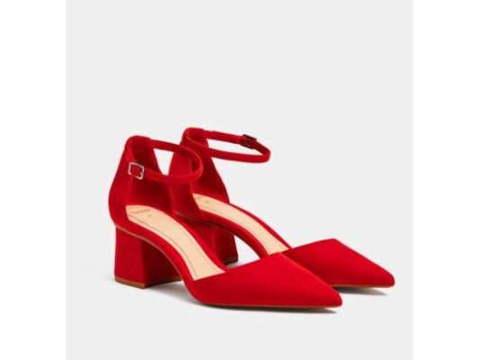 Stradivarious: Red mid-heel shoes