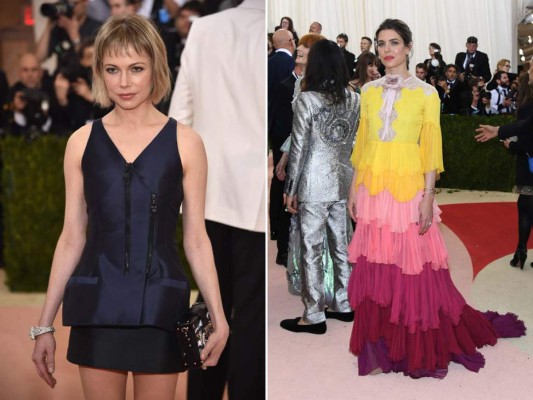 Michelle Williams en Louis Vuitton y Carlota Casiraghi en Gucci