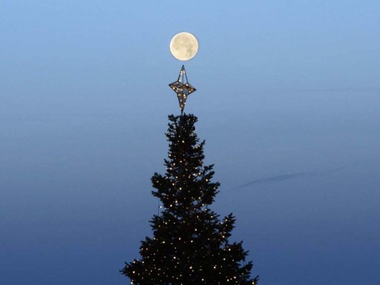 Luna llena en Navidad