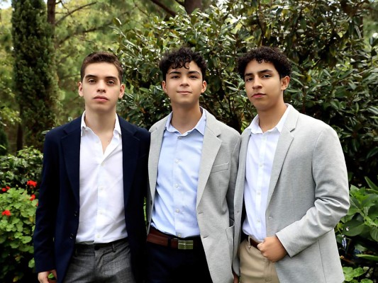 José Quiñonez, Octavio Cortés y Daniel Reyes