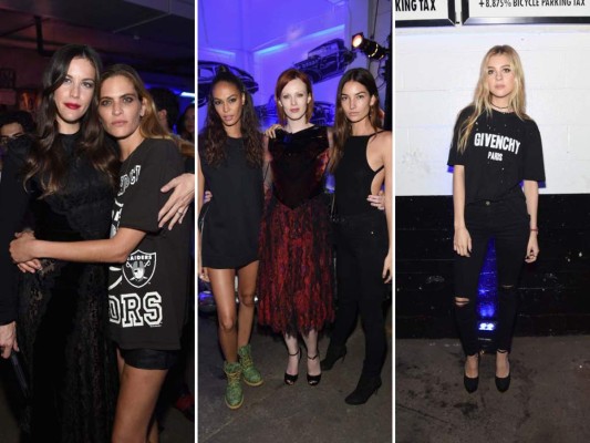 Liv Tyler y Frankie Rayder; Joan Smalls, Karen Elson y Lily Aldridge; Nicola Peltz