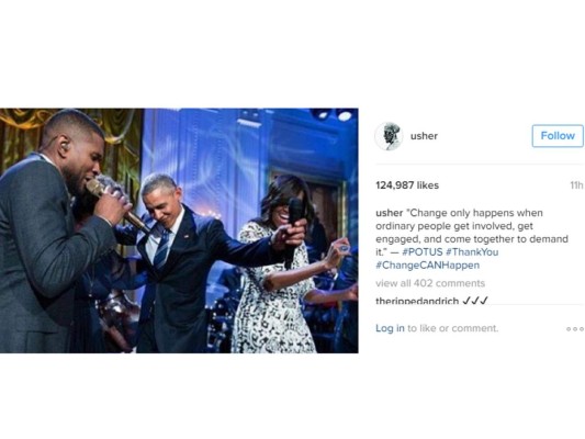 Las celebridades despiden a Obama en redes sociales