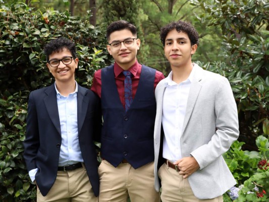 Jeffrey Quintanilla, Saúl Águilar y Daniel Reyes