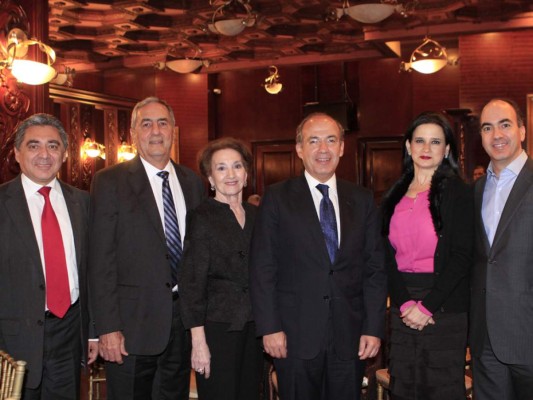 Cena con Felipe Calderón