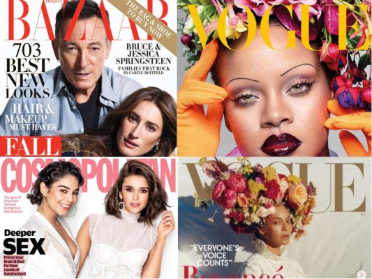 Las celebridades ya han estado sacando a luz lo que serán las portadas que estarán protagonizando, entre ellas destacan Beyonce y Rihanna para Vogue o la de Kanye West, Christina Aguilera, Bruce Springsteen, Lionel Richie para Harper Bazaar. Ve aquí las portadas más esperadas para este septiembre 2018