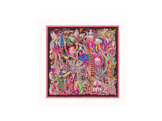 Pañuelo de seda estampado