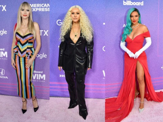 Heidi Klum, Christina Aguilera y Doja Cat fueron algunas de las estrellas que destacaron con sus espectaculares conjuntos en una red carpet de los premios Billboard Women in Music 2022. Aquí te dejamos los looks más destacados de la noche.