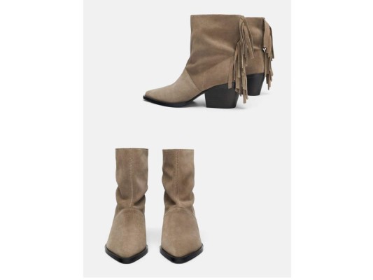 Botines con flecos preferidos de Zara a un precio muy accesible