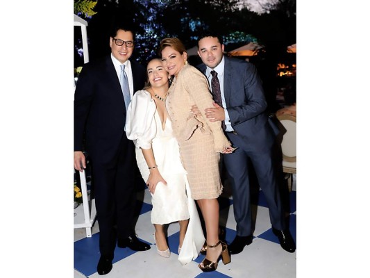 Sebastián Pastor, Angella Andonie, Pía Pastor y Rafael Zelaya