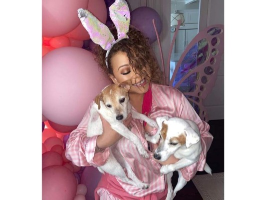 Mariah Carey<br/> Los amigos peludos también estuvieron presentes en la celebración.<br/>