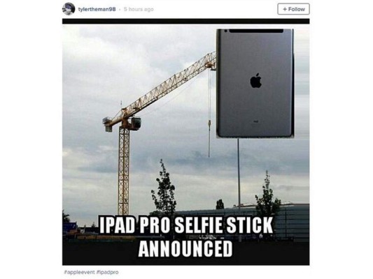 Divertidos memes por el lanzamiento del iPad Pro de Apple