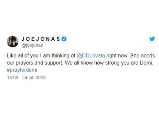 Celebridades apoyan a Demi Lovato tras su hospitalización