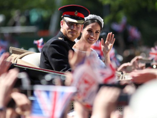 El Príncipe Harry & Meghan Markle en su paseo nupcial