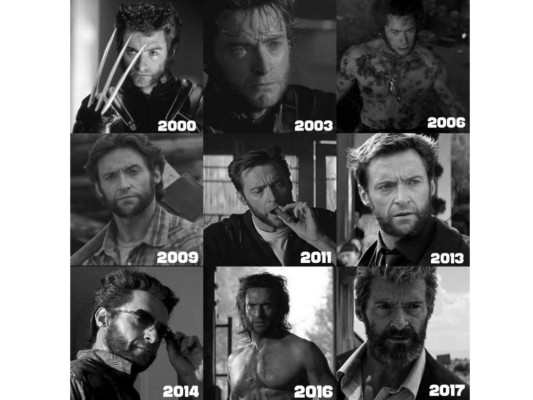 8. Es el actor con más tiempo en interpretar a un mismo personaje ya durante 17 años ha hecho el papel de Wolverine a lo largo de 9 películas.