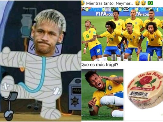 Todavía no sé sabe quién va ser el jugador que marque más goles en esta Copa del Mundo, pero definitivamente el futbolista que tiene la mayor cantidad de memes durante el Mundial de Rusia 2018, es el brasileño Neymar, convirtiéndose en el rey absoluto de los memes por sus dramáticas sobreactuaciones durante los partidos. Aquí te dejamos algunos de los mejores.
