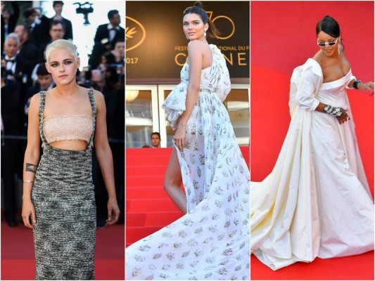 Rihanna, Kendall Jenner y Kristen Stewart en la alfombra de Cannes