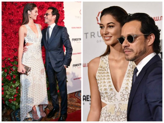 Marc Anthony desfila en la red carpet con su nuevo amor