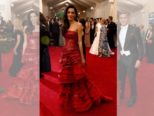 Amal Clooney enamora en su primer Met Gala