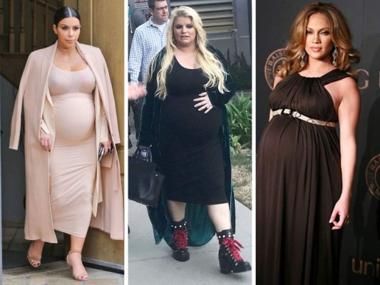 Algunas celebrities sufren durante el embarazo. Estas son algunas de las que han subido de peso