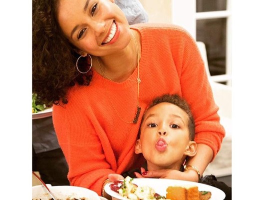 Alicia Keys junto a su hijo Egypt