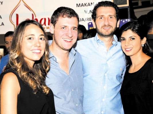 Carla Ruiz ,Carlos Atala, Jacobo y Fabiola Fanous