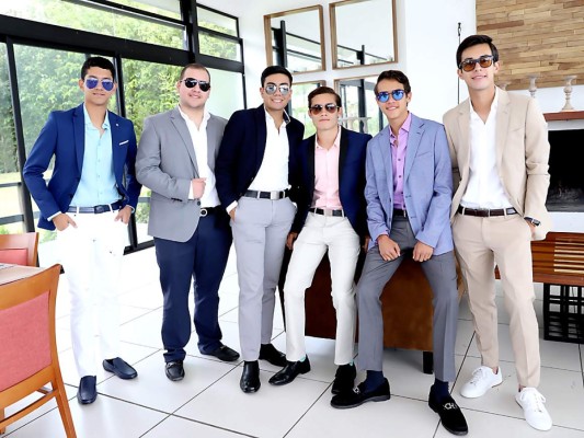 Daniel Montoya, Leonardo García, José Tábora, René Fonseca, Carlos Cerrato y Luis Chinchilla