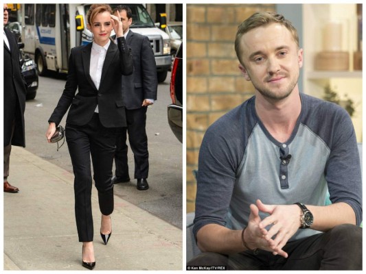 La actriz tenía a su amor platónico muy cerca. Y es que Tom Felton interpretaba a Draco Malfoy en la saga Harry Potter, y aunque era enemigo de Hermione Granger, era de las que pensaban que del odio al amor