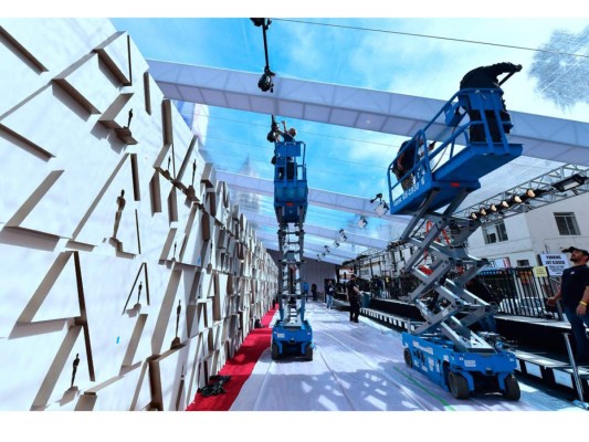 Está sera la vista de la futura red carpet donde desfilarán los actores más importantes de la industria cinematográfica.