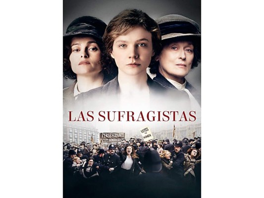 Las sufragistas. Es una película británica estrenada en 2015 dirigida por Sarah Gavron y con guion de Abi Morgan. La película se centra en las primeras participantes en el movimiento británico en favor del sufragio femenino de finales del siglo XIX y principios del siglo XX. Está protagonizada por Carey Mulligan, Helena Bonham Carter, Ben Whishaw y Meryl Streep.. El rodaje de la película empezó el 24 de febrero de 2015. Es la primera película en la historia que se rueda en el Parlamento del Reino Unido, con el permiso de sus miembros.